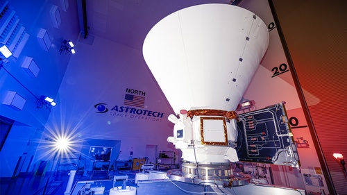 SPHEREx Observatory at Astrotech Corporation Facility at Vandenberg Space Force Base.